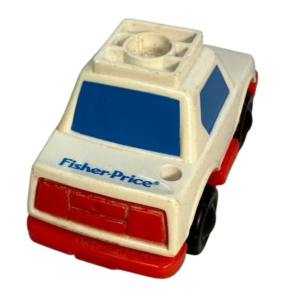 Vintage‎ FISHER PRICE Flip Track GEOTRAX 1992 Police Car